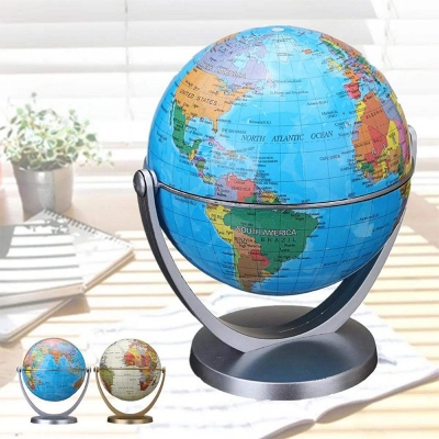 Picture of 360 Degree Rotating Globes 14.2cm Earth Ocean Globe World Geography Map Table Desktop 