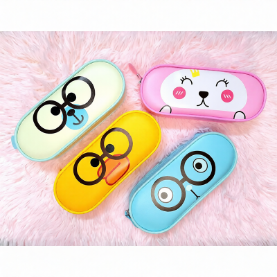 Picture of Smile Attractive Cute Bag Large Capacity Pencil Pouch for Girls & Boys School Supply Organizer for Students Stationery Case Multicolor