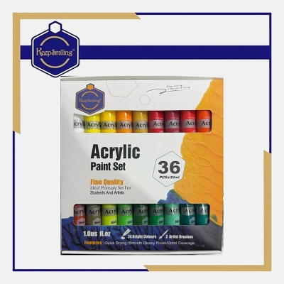 Picture of KeepSmiling 36 Acrylic Color box 30ml Tubes Paint Set for Professional Artist Multicolor
