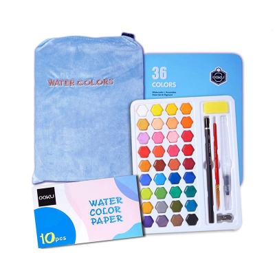 Picture of KEEP SMILING SOLID WATERCOLOR PAINT 36 COLORS TIN SET Multicolor