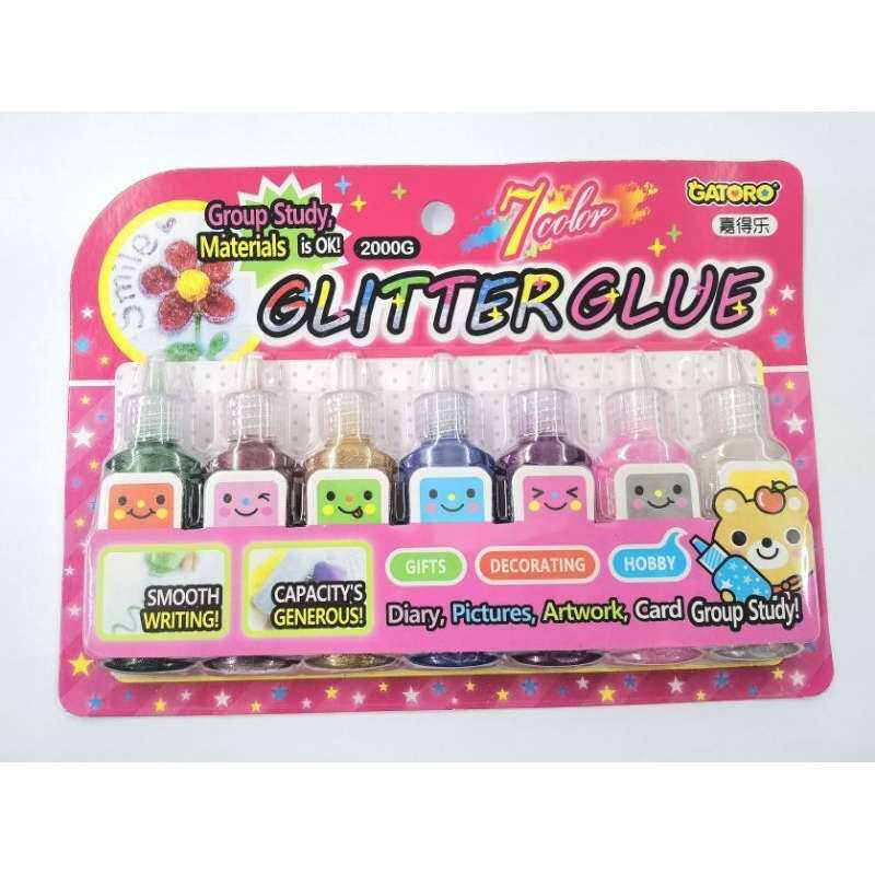 Picture of Craft, Diy, Glitter Glue 1Set Multicolor 6ps-Small