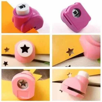 Picture of Mini DIY Assorted Paper Punching Machines Any1 Set of 12pcs Craft Punch Multicolor
