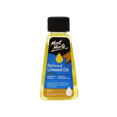 Picture of Mont Marte Refined Linseed Oil 125ml 