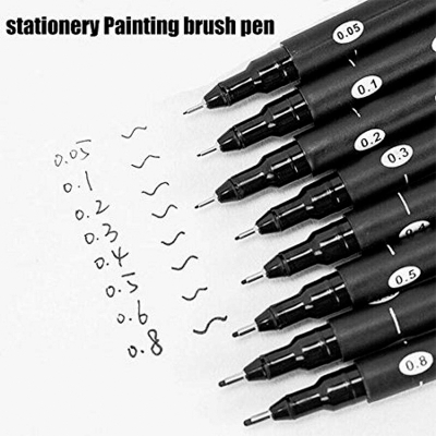 Picture of 1ps Faith Pen Fineliner Artist Pen Fine Point Painting Pen Comic Pen Marker Drawing Pen 0.05, 0.1, 0.2, 0.3, 0.4, 0.5, 0.7, 0.8 , 1.0 