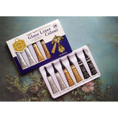 Picture of KeepSmiling Glass Liner Colour 6tube x 12ml Multicolor