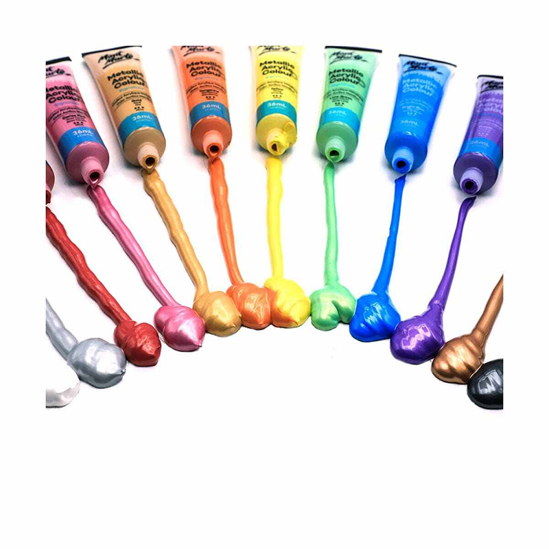 Picture of Metallic Acrylic Colour Paint Set Signature 12pc x 36ml 12-color
