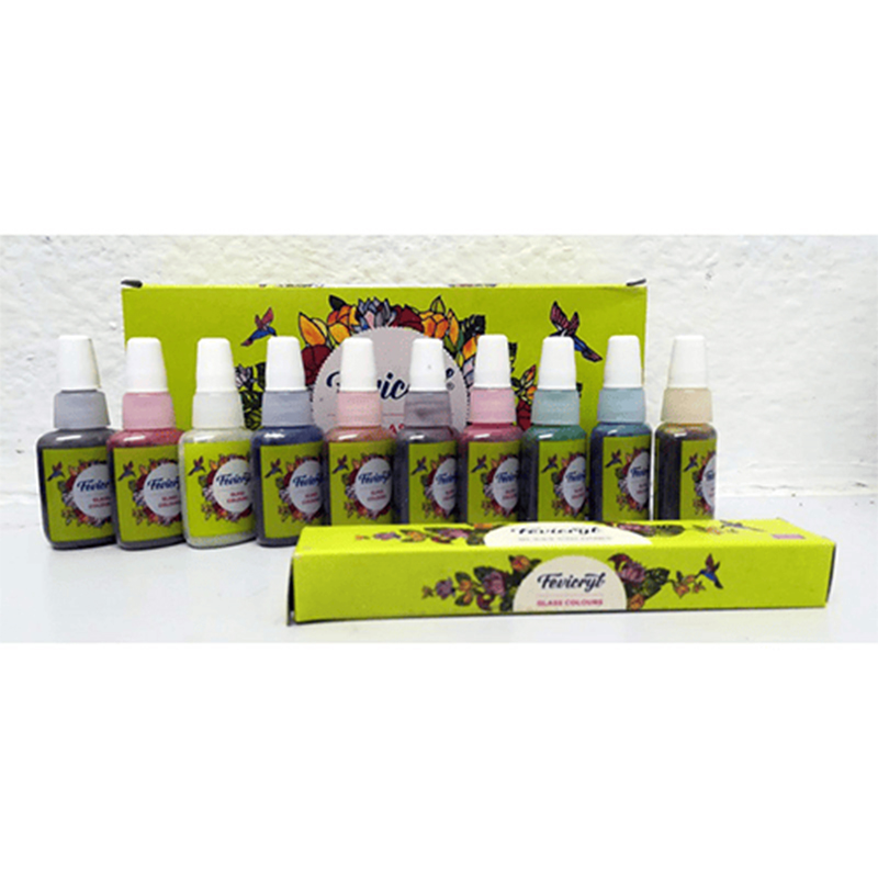Picture of Fevicryl Glass Colour Kit (water Based) – 115 ml Multicolor