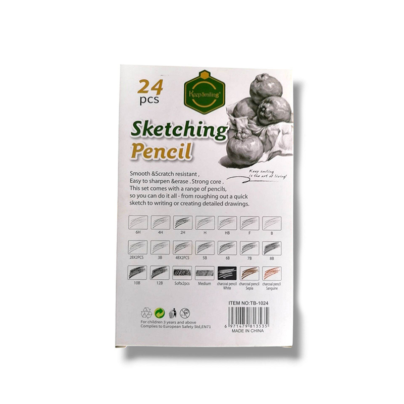 Picture of Keepsmiling Sketching Pencil 24Pcs Set .Artist Pencils for Beginners & Pro Artist 24ps