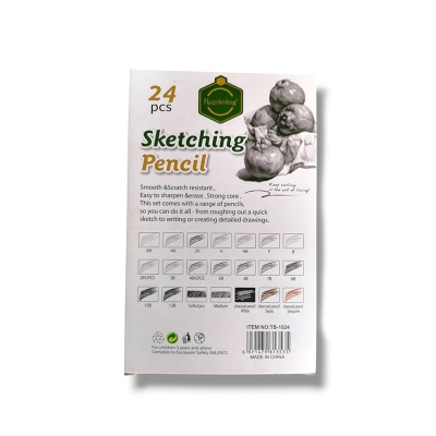 Picture of Keepsmiling Sketching Pencil 24Pcs Set .Artist Pencils for Beginners & Pro Artist 24ps