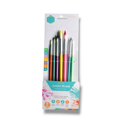 Picture of Keepsmiling Rainbow Nylon Artist Brush Set