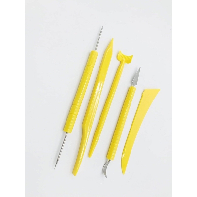 Picture of BOMEIJIA Clay Sculpture Knife Plastic Pottery Modelling Sharpen Carving Tools Set of 5 pcs