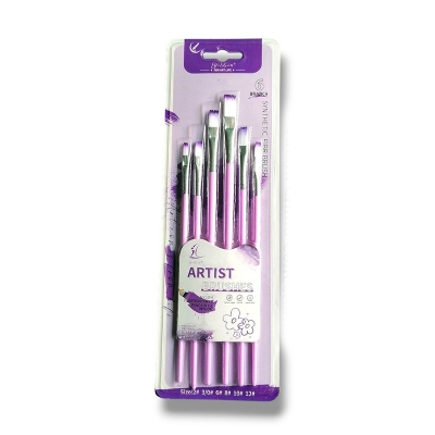 Picture of Snthetic Fiber-Artist Brush 6pcs Set 5 different Model 