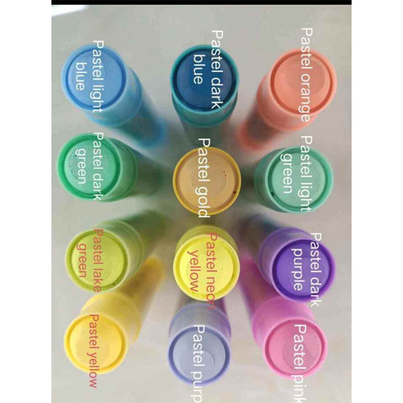 Picture of 12 Colors Crayons With Macaron Color System, & Washable & Multi-purpose & Quick Drying, For Children 1set
