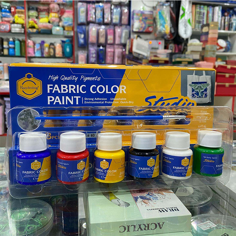 Picture of Keep Smiling Studio Fabric Color Paint Set 6ps Multicolor