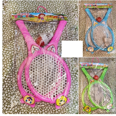 Picture of Plastic Badminton Racket Toy Set For Kids 1pair ( Multicolor ) 1set