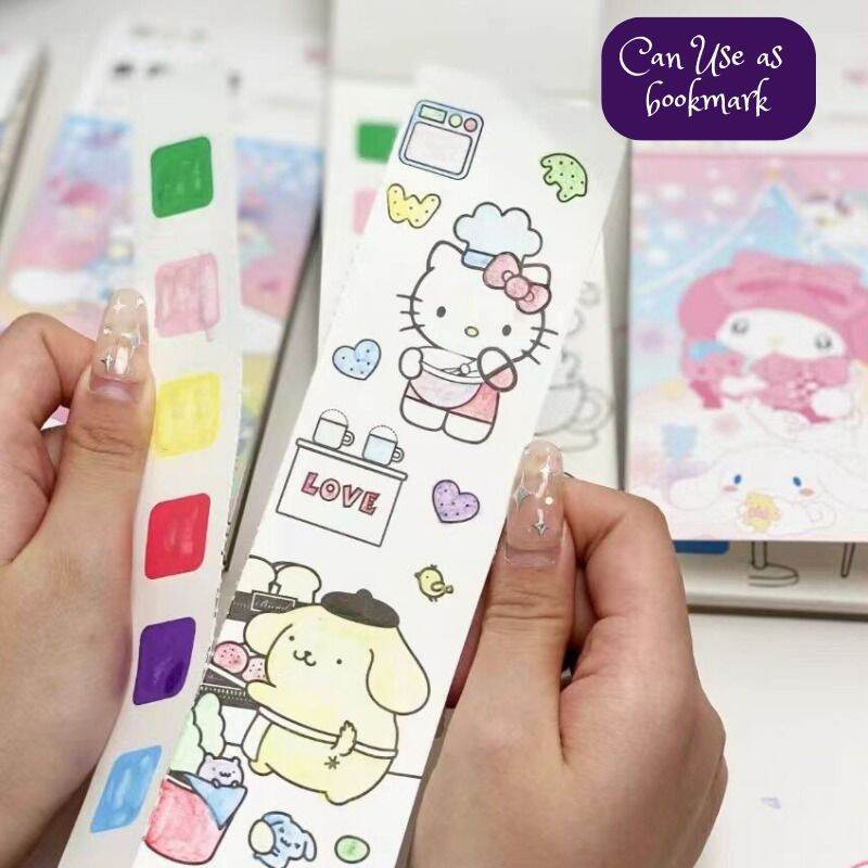 Picture of Watercolor Notepad For Kids, Including 20 Sheets And A Painting Brush In One Book Random 1model