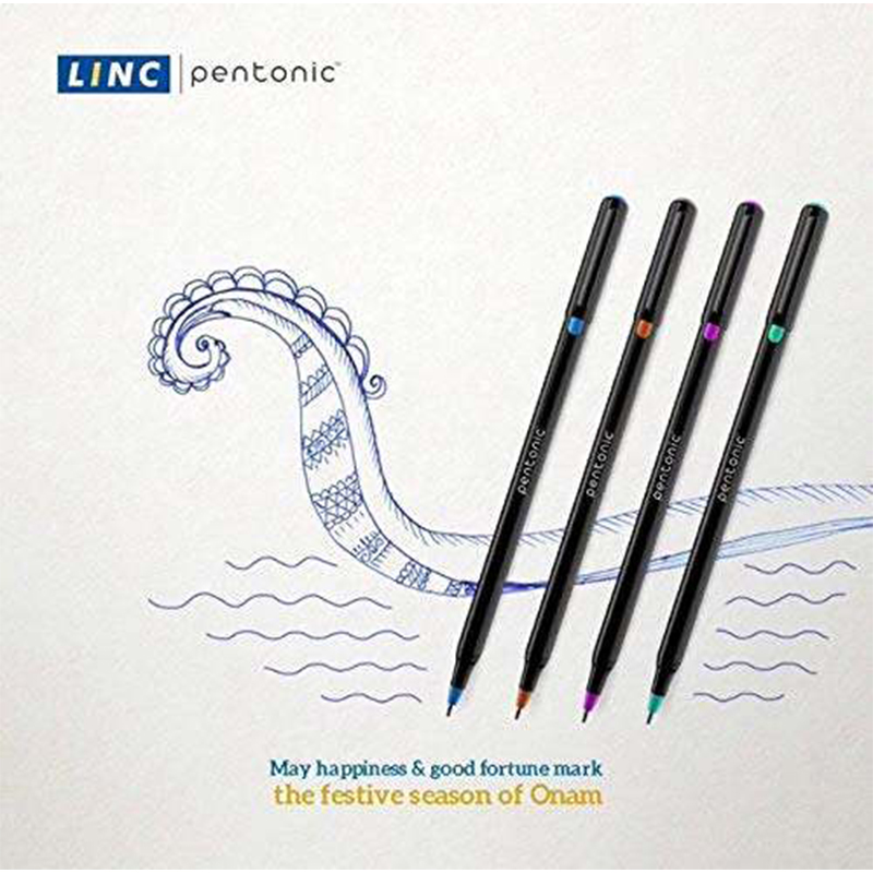 Picture of Pentonic Ball Point Pen (Assorted Colour, Pack of 10) 