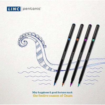 Picture of Pentonic Ball Point Pen (Assorted Colour, Pack of 10) 