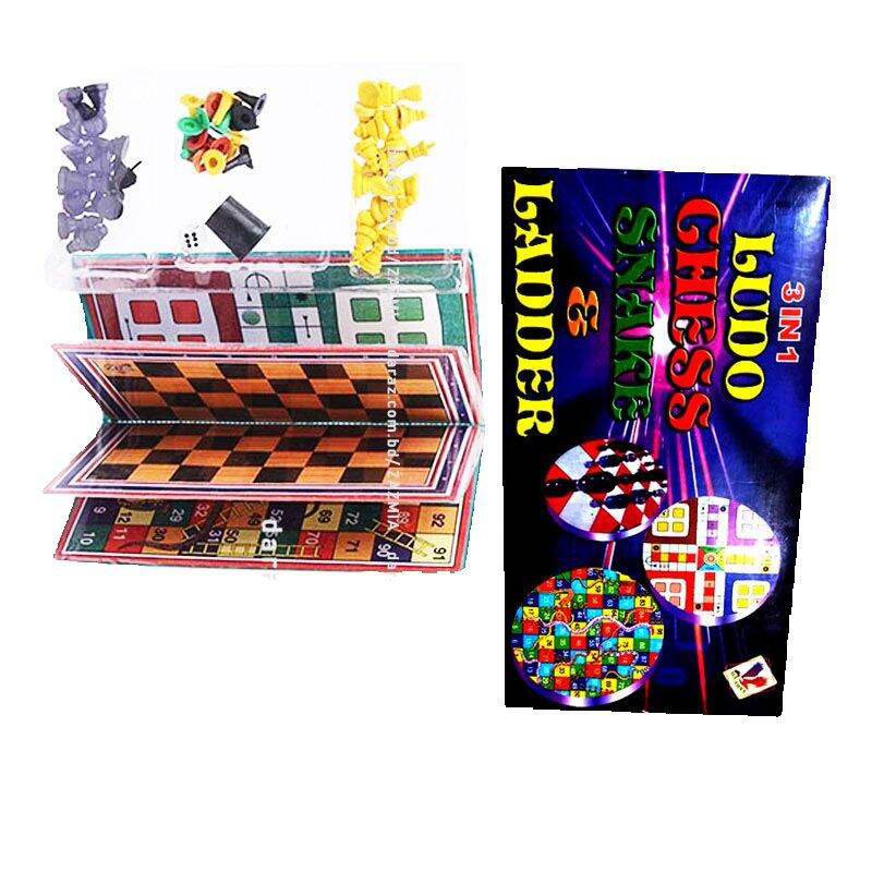 Picture of Ludo, Chess & Ladder 3 In 1 Game Set 
