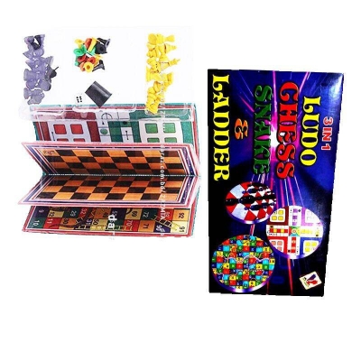 Picture of Ludo, Chess & Ladder 3 In 1 Game Set 