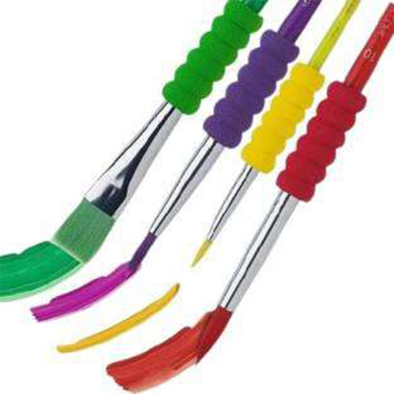 Picture of Keep Smiling Soft Grip Paint Brush Set 4pcs 1set