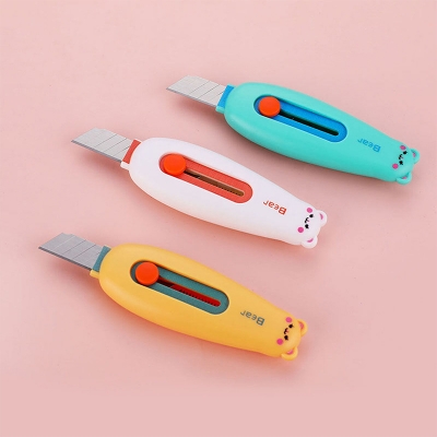 Picture of Adorable Cute Mini Utility Cutter - Set of 2 (Multicolor) - Special Offer: BUY 1, GET 1 - Perfect for Precision Cutting Tasks 