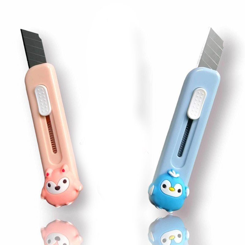 Picture of Unleash Convenience with the Cute Mini Utility Cutter 1pc (Multicolor) - Buy 1 Get 1 Offer: Double the Efficiency, Double the Fun Multicolor