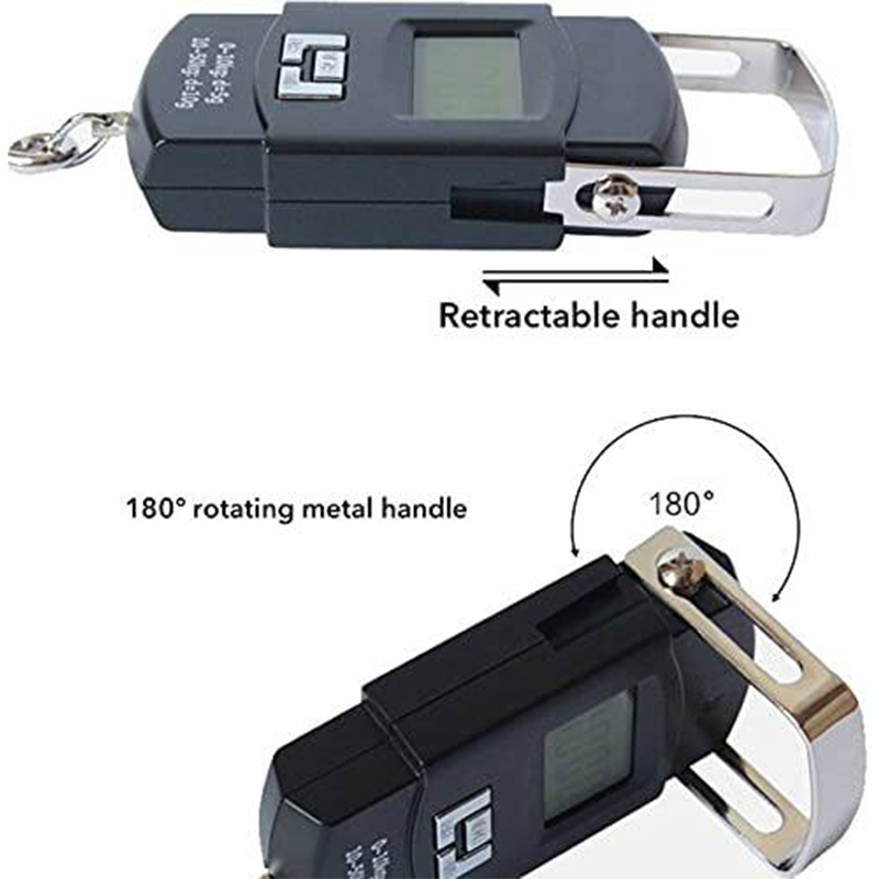 Picture of 50Kg Portable Electronic Digital LCD Pocket Weighing Hanging Scale for Travel Luggage Weighing Scale Multicolor