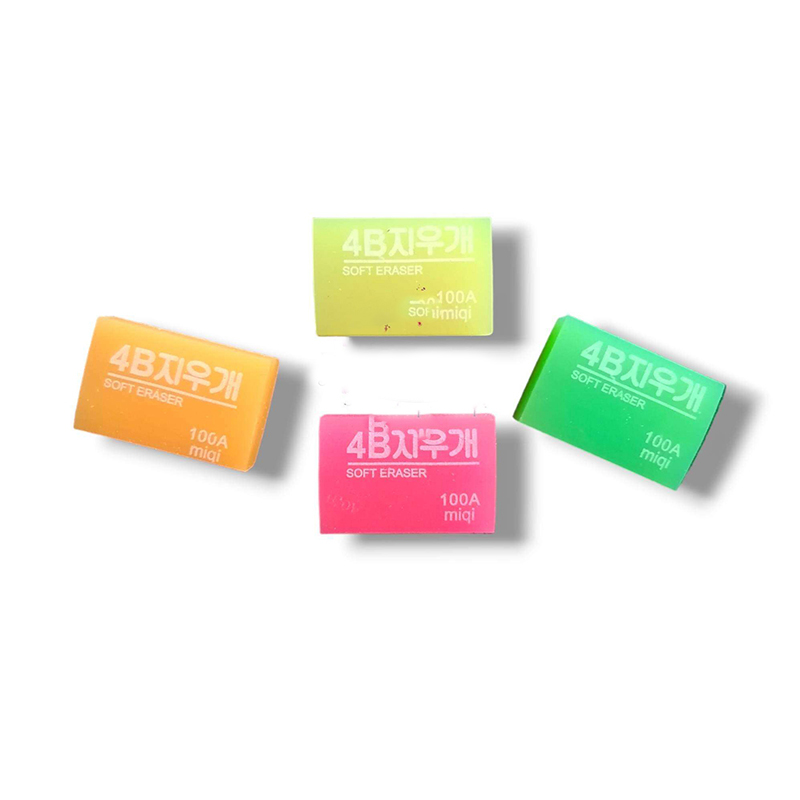 Picture of Songyea 4B Multi Color Eraser 1Packet (4PS/6PS) 4PS IN 1 PACKET