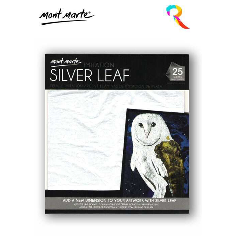 Picture of Mont Marte  Silver Leaf  / Goald Leaf 14x14cm 25 Sheet