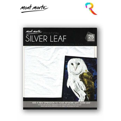Picture of Mont Marte  Silver Leaf  / Goald Leaf 14x14cm 25 Sheet