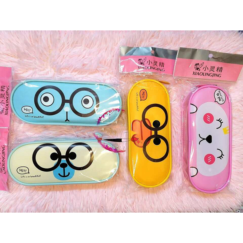 Picture of Smile Attractive Cute Bag Large Capacity Pencil Pouch for Girls & Boys School Supply Organizer for Students Stationery Case Multicolor