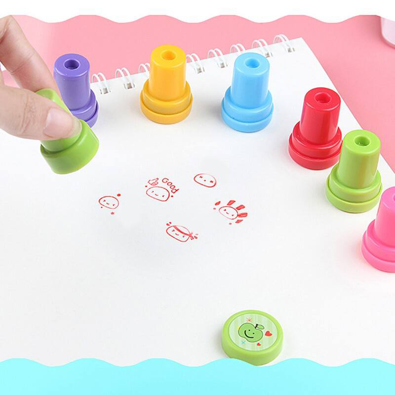 Picture of China Kids Emoji Stamp Set 10pcs Multicolor