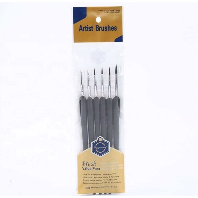 Picture of KeepSmiling 6pcs Detail Paint Brushes Artist Hook Line Brush Pen For Watercolor Paint Oil Painting For Beginners & Artists Black
