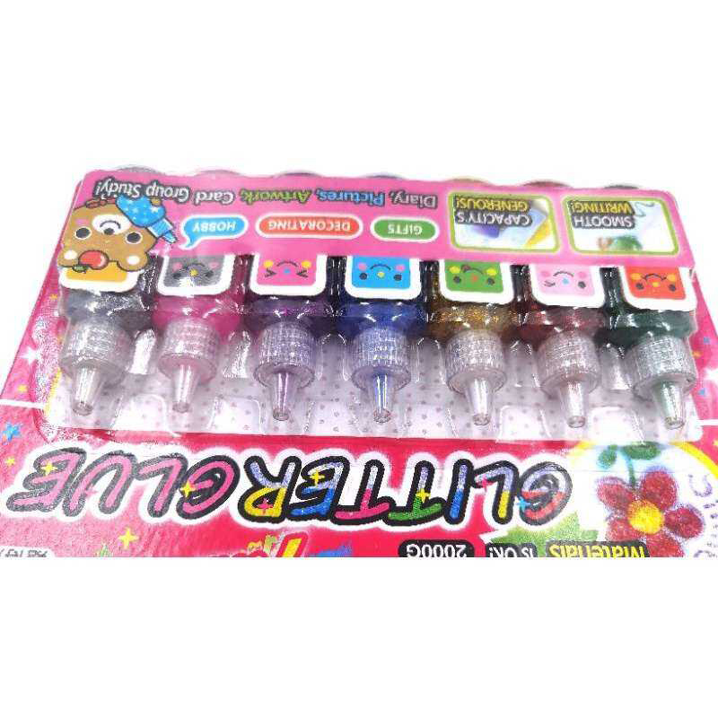 Picture of Craft, Diy, Glitter Glue 1Set Multicolor 6ps-Small