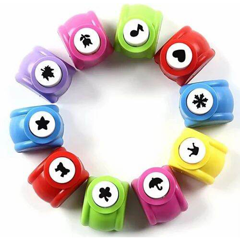 Picture of Mini DIY Assorted Paper Punching Machines Any1 Set of 12pcs Craft Punch Multicolor