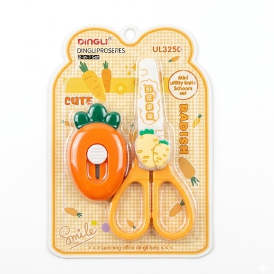 Picture of Kids Knife & Scissors Set  2-in-1 (Any 1 Design Will Be Sent) Multicolor