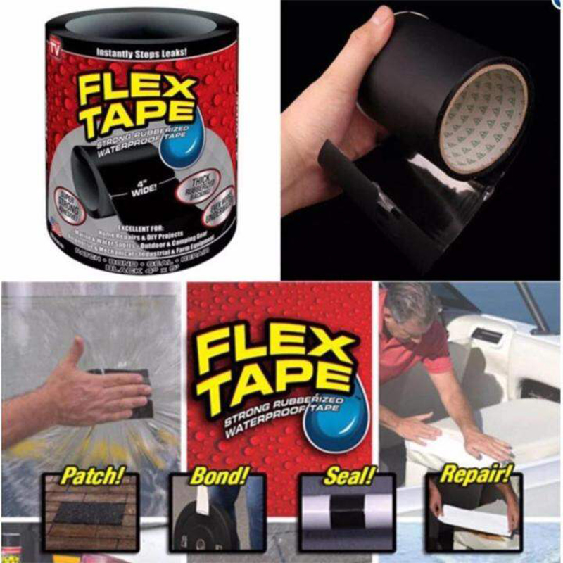 Picture of Flex Tape for Seal Leakage Tape for Water Leakage Super Strong Waterproof Tape Adhesive Tape for Water Tank Sink Sealant for Gaps Multicolor