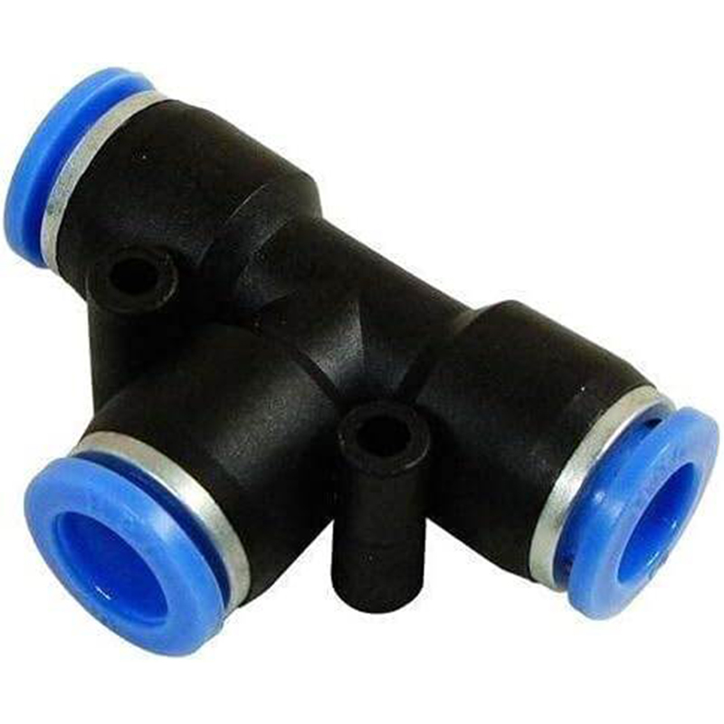 Picture of Pneumatic Fittings Tee Quick Connector T Type 3-Way For 8mm Model TPE-8 1ps-8mm