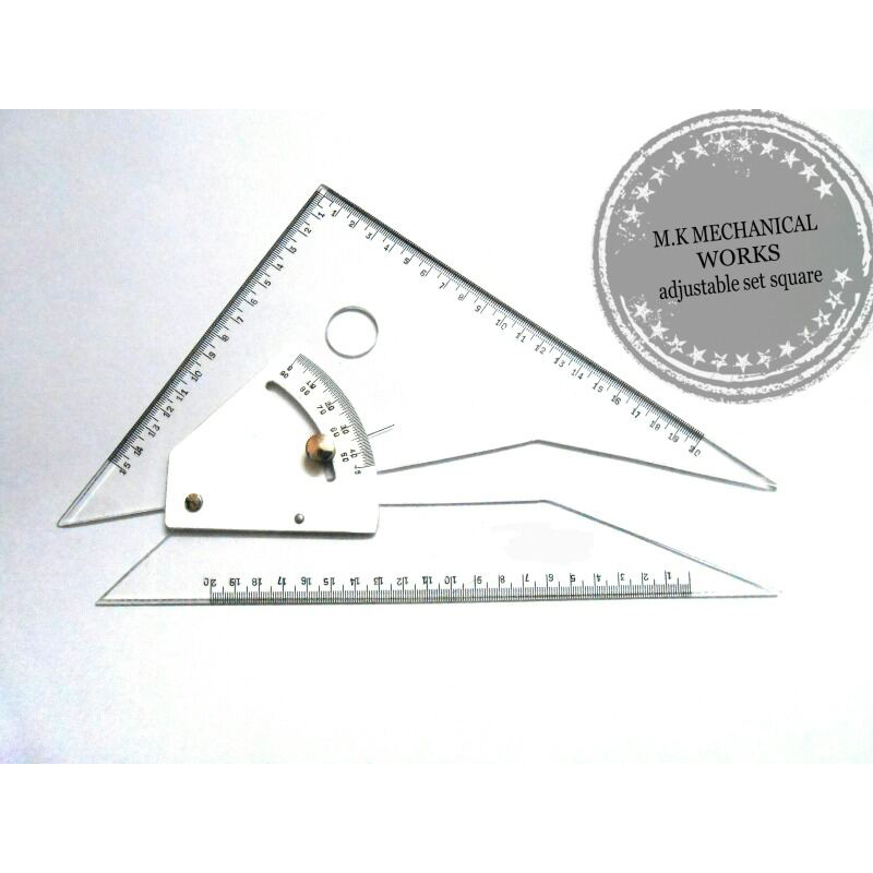 Picture of Adjustable Set Square Measuring Tool Multicolor