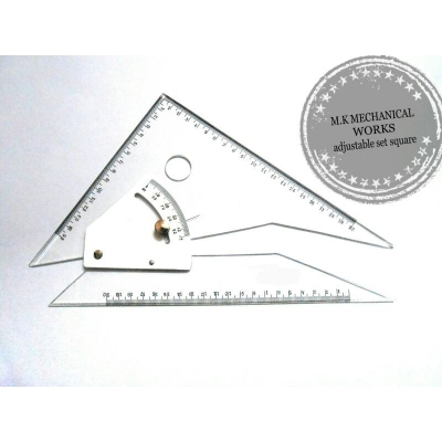 Picture of Adjustable Set Square Measuring Tool Multicolor