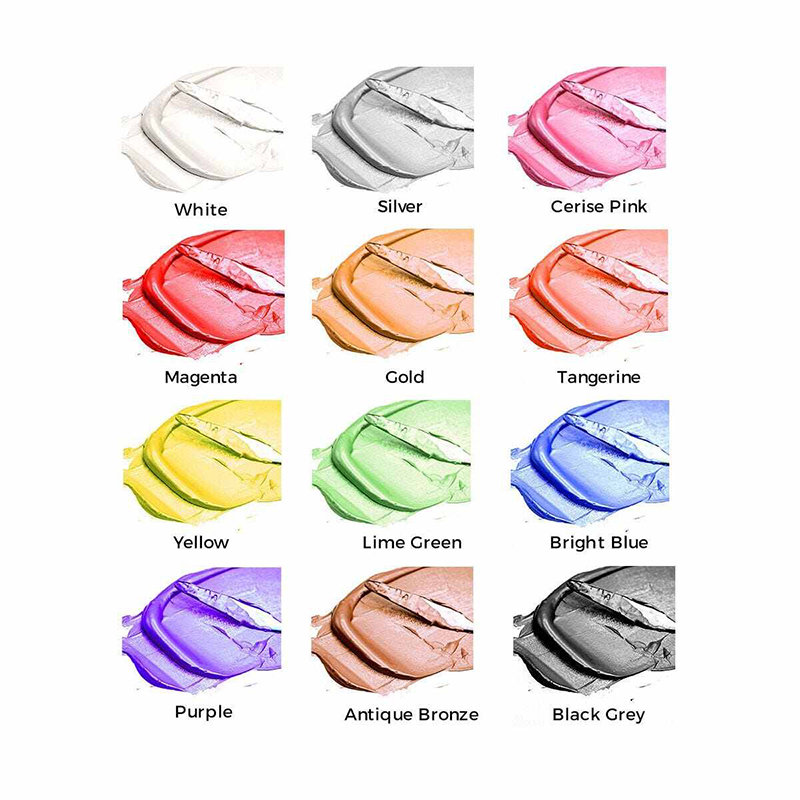 Picture of Metallic Acrylic Colour Paint Set Signature 12pc x 36ml 12-color