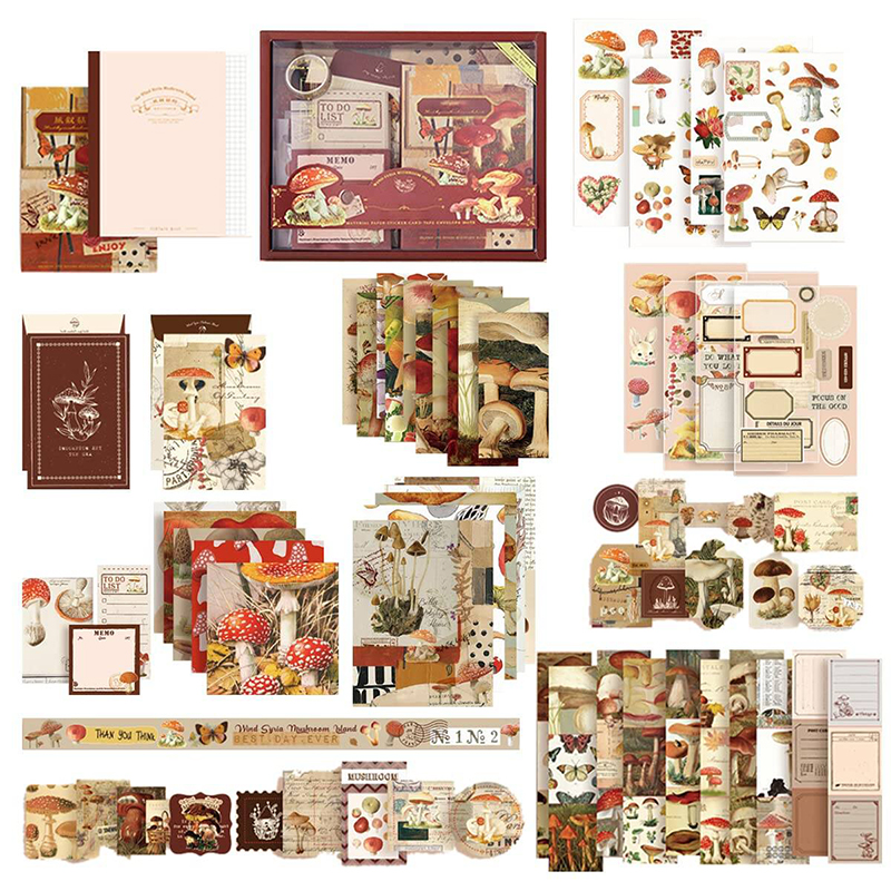 Picture of Warm Mail Series Scrap Booking Gift Set Send Any 1 set . Multicolor