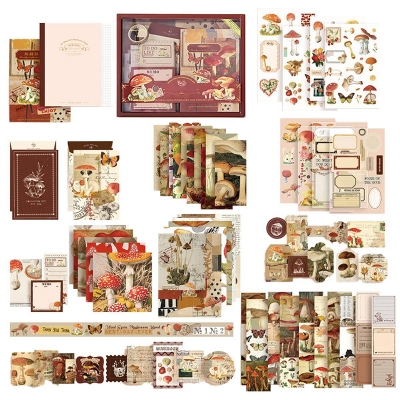 Picture of Warm Mail Series Scrap Booking Gift Set Send Any 1 set . Multicolor