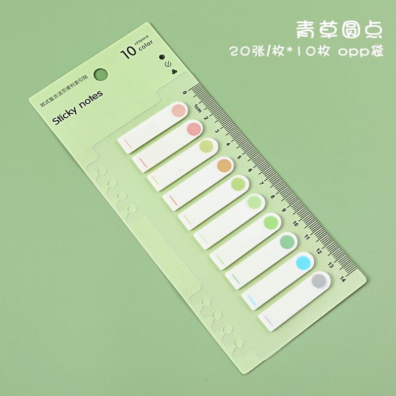 Picture of 200 Pcs Sticky Tabs-Clear Sticky Notes for Binders, for Annotating Books Page Markers Transparent Sticky Notes for Page Marking 
