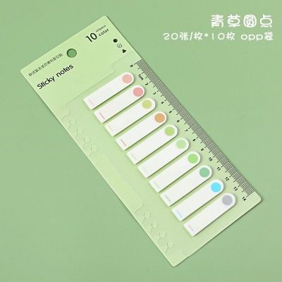 Picture of 200 Pcs Sticky Tabs-Clear Sticky Notes for Binders, for Annotating Books Page Markers Transparent Sticky Notes for Page Marking 
