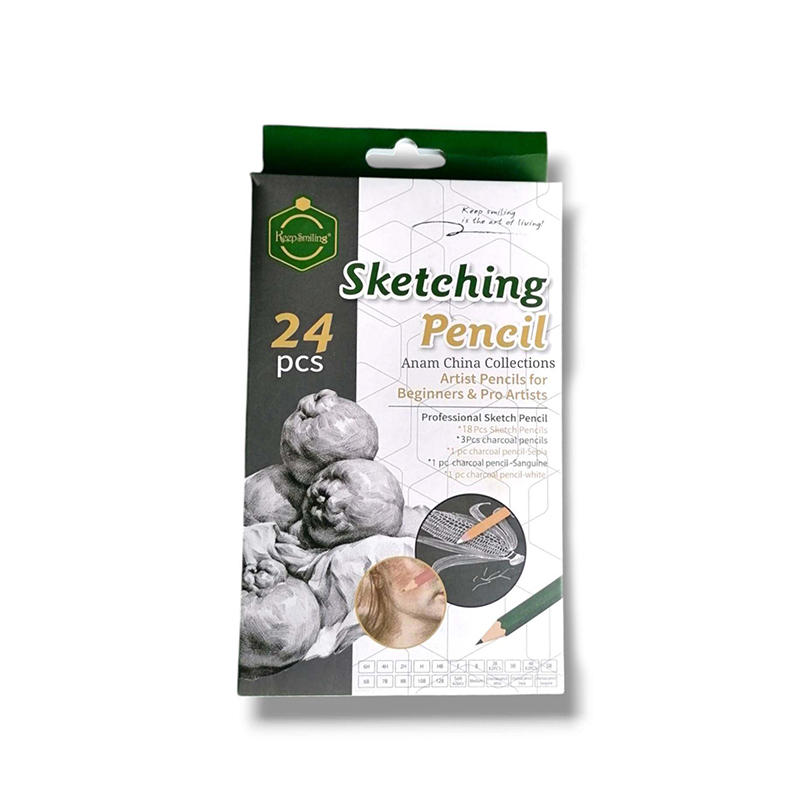 Picture of Keepsmiling Sketching Pencil 24Pcs Set .Artist Pencils for Beginners & Pro Artist 24ps