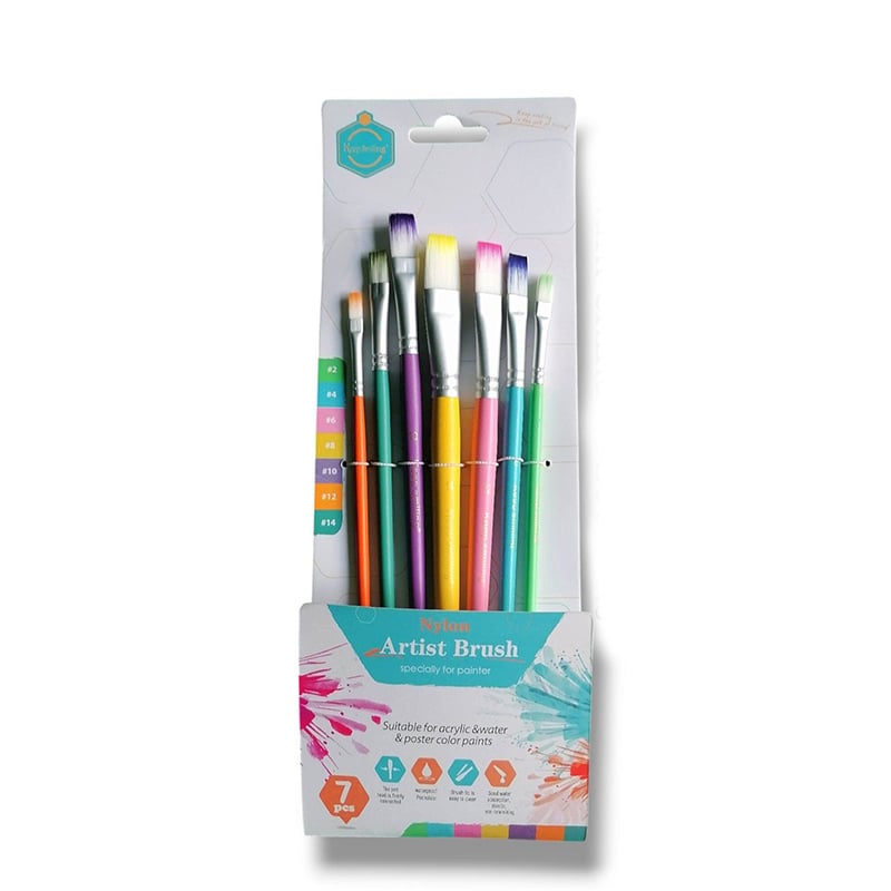 Picture of Keepsmiling Rainbow Nylon Artist Brush Set