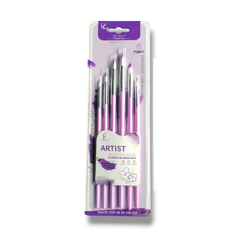 Picture of Snthetic Fiber-Artist Brush 6pcs Set 5 different Model 