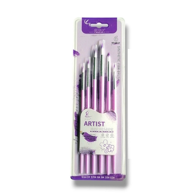 Picture of Snthetic Fiber-Artist Brush 6pcs Set 5 different Model 